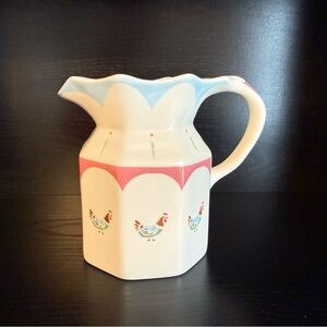 Johnson Bros Farmhouse Chic Rooster Pitcher Creamer